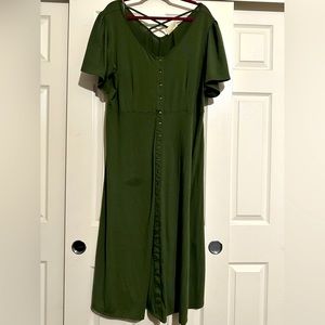 Army green dress